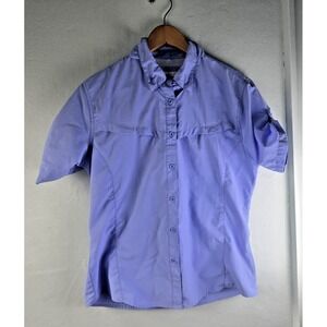 Sportsman Women's L Summerland Key II Shortsleeve Periwinkle Light Blue